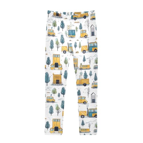 Girls' Leggings Truck Excavator Kids Yoga Tights Pants 1 Pack 20854549