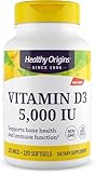 Healthy Origins Vitamin D3 - 5000 IU - 120 Softgels