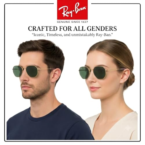 Image of Ray-Ban RB3565 JACK Square-Round Shaped Sunglasses for Men & Women with Official RAYBAN Eyewear Kit
