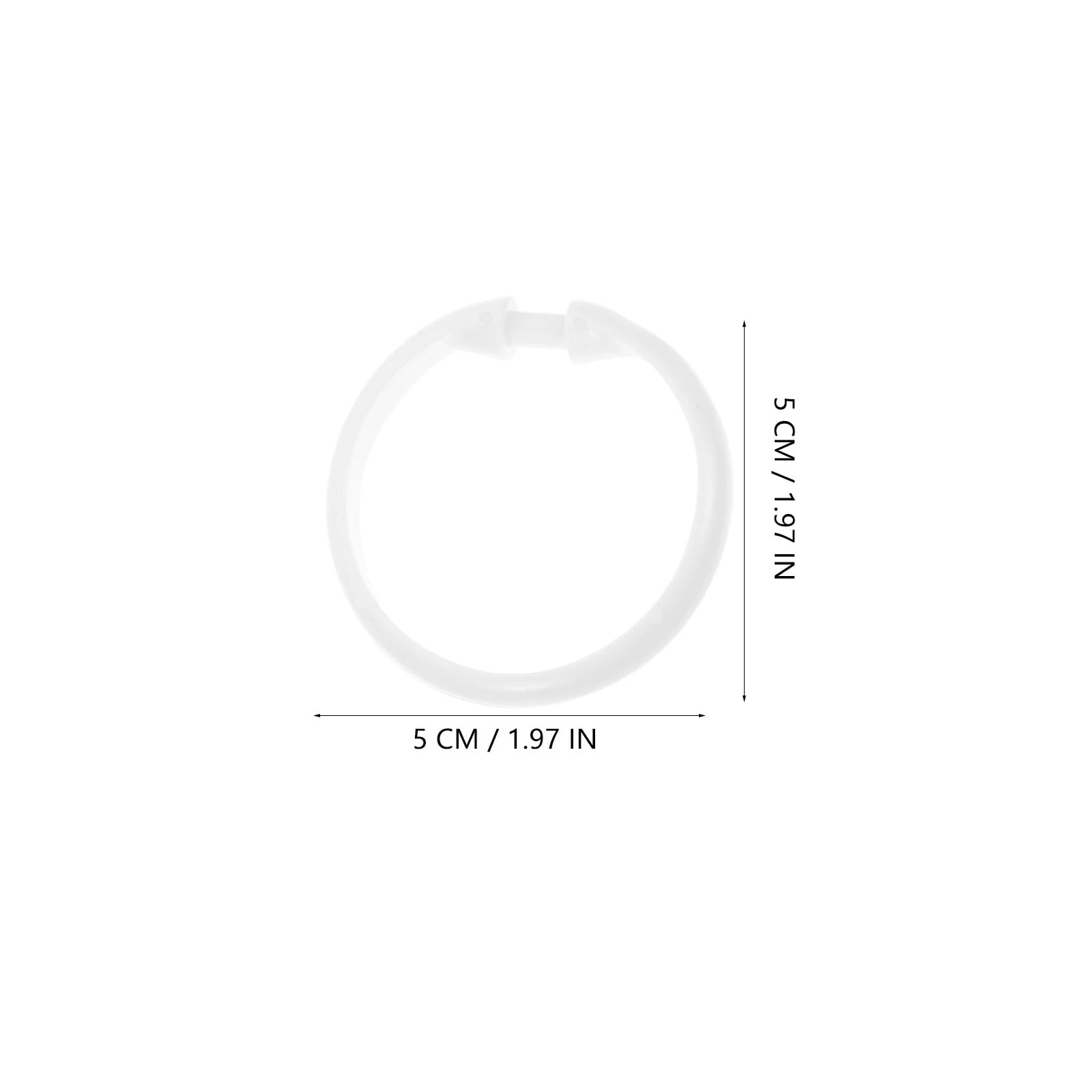 Ganci for tende da doccia in plastica 60 pezzi, clip for, passanti for bagno scorrevoli e leggeri, accessori for la casa