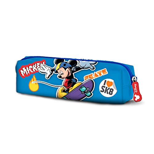 Preisvergleich Produktbild Micky Maus Skater-Quadrat Federmäppchen, Blau