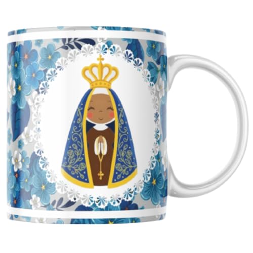 Caneca Porcelana Santa Nossa Senhora de Aparecida Padroeira