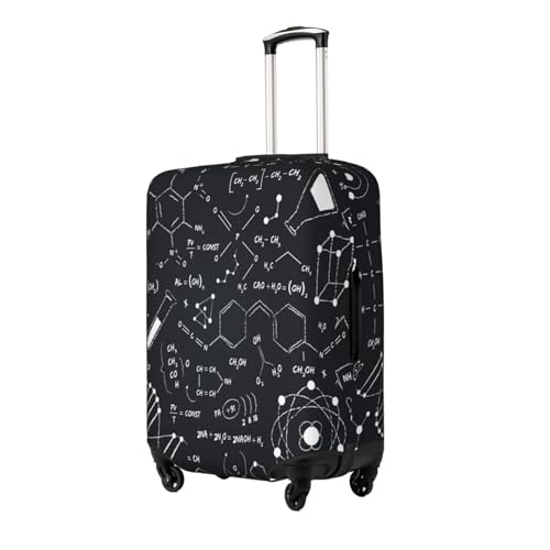 Chemistry Blackboard Luggage Cover for Suitcase, Suitcase Cover Protector Fit 25-28 Inch Luggage Travel Accessories, L2