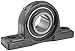 Hub City PB250DRWX2 Pillow Block Mounted Bearing, Normal Duty, Low Shaft Height, Relube, Setscrew Locking Collar, Wide Inner Race, Ductile Housing, 2" Bore, 2.5" Length Through Bore, 2.437" Base To Height