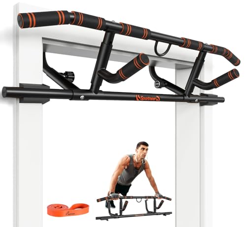 Sportneer Klimmzugstange für Türrahmen mit Klappgriff – Klimmzugstange...