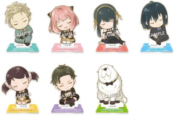 Takara Tomy Arts Shoulder Spy x Family Trading - Soporte acrílico, producto de caja, 7 tipos, aprox. 2,6 pulgadas (2.559 in), acrílico