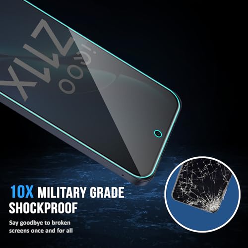 Image of FIRST MART Privacy Tempered Glass for iQOO Z11x, 2 Pack | Anti-Spy 9H Screen Protector, Edge-to-Edge, Case-Friendly, Scratch Resistant, Bubble-Free