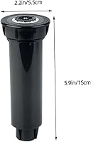 Vista 2 de Cabilock Cabezal de aspersor automático retráctil con filtro integrado para riego de césped de jardín, ángulo ajustable, rociador de agua enterrada