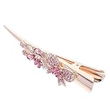 LOLIPPYY クリスタル装飾の大型ヘアピン 女性用 ヘアクリップ おしゃれなパーティーアクセサリー カジュアルからフォーマルまで対応