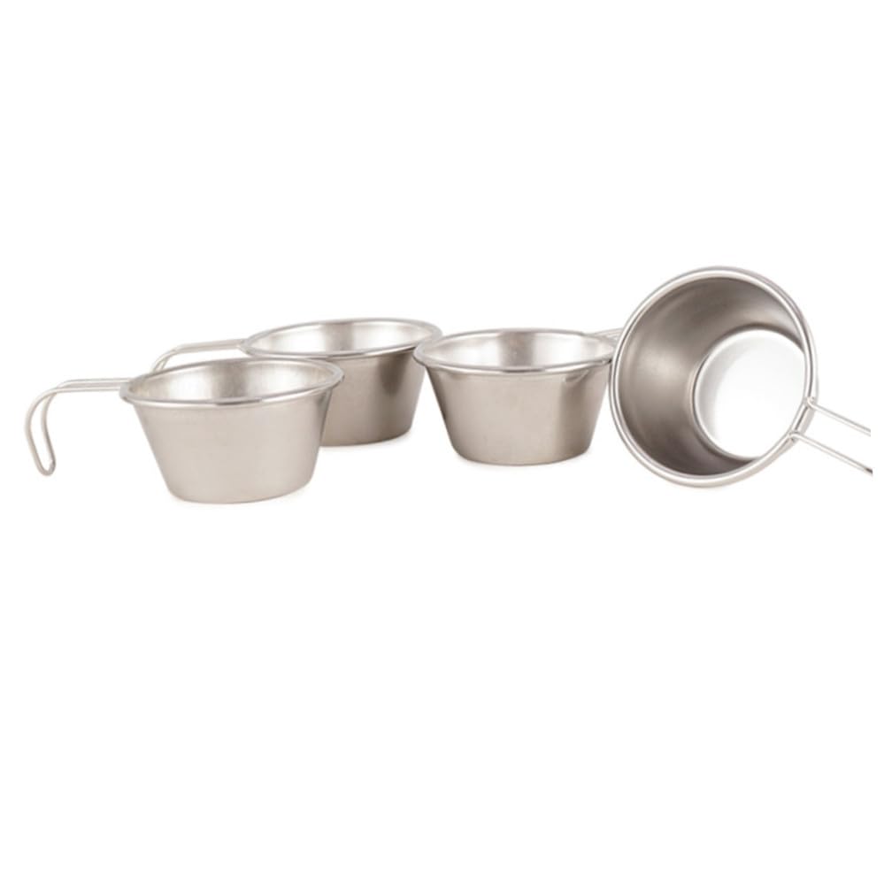 Cabilock 3 Juegos 4 Piezas Copa de Vino de Acero Inoxidable Copa de Camping Vasos de Viaje cámping Tazas Senderismo Tazas de Vasos de Vino de Acero Inoxidable Mini Copa de Vino con asa