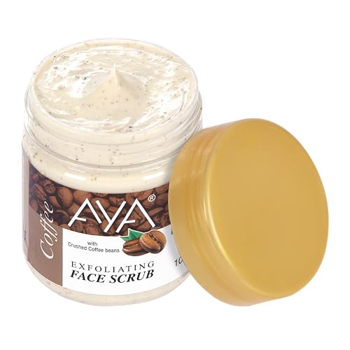 Image of AYA Coffee and Vitamin C Tan & Dead Skin Removal Scrub For Face & Body (100 Ml+100 Ml)|Exfoliating & Brightening Scrub|Blackhead Remover,Whitehead Remover,Detan Pack I Face Scrub For Women & Men