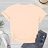 Women's Graphic Casual Short Sleeve Round Neck T-Shirt for Confident and Comfortable Everyday Style, beige, XXL #3