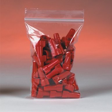 iMBAPrice (100-Pack) 2.5" x 3" 4 Mil Clear Reclosable Zip Plastic Poly Bags with Resealable Lock Seal
