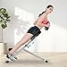 Roman Chair Hyperextension Bench, Adjustable Ab Workout Bench, Abdominal Lower Back Extension Machine, 5-Stage Adjustment, 265 lbs Weight Capacity, Home & Gym Equipment for Full All-in-one Body