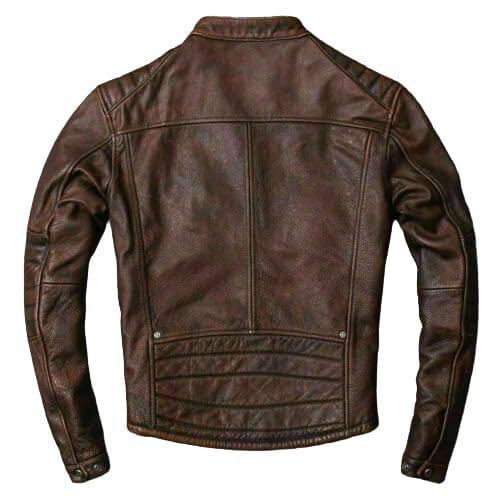 Image of Zulin Men's Black Lambskin Soft Leather Jacket | Biker Jacket Slim Fit YKK Zipper
