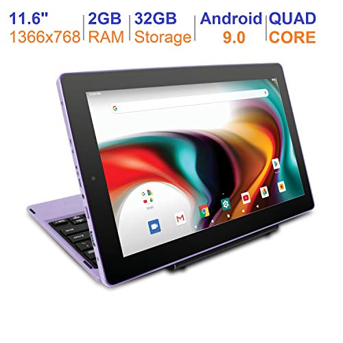 Rca 11 Delta Pro 11.6 Inch Quad-Core 2Gb Ram 32Gb Storage Ips 1366 X 768 Touchscreen Wifi Bluetooth With Detachable Keyboard Android 9.0 Tablet (11.6", Purple) (Renewed) #TOP1