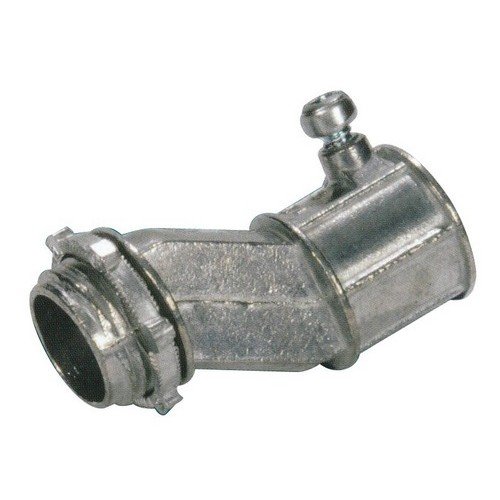 Morris Products 15012 EMT to Box Offset Set Screw Connector, Zinc Die Cast, 1
