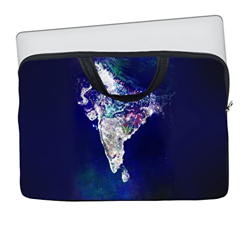 Image of TheSkinMantra Chain Laptop Sleeve Bag Compatible with Laptop /Macbooks /Chrombook /Notebook /Zbook (14.1 Inch (Handle), Beautiful India)