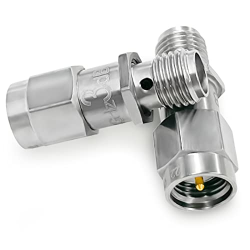 12.4GHz 3dB SMA Attenuator, 50Ohm 2W SMA Male to Female In-Line Coaxial RF Attenuator 2PCS, 2W 12.4G 3dB - Image 4