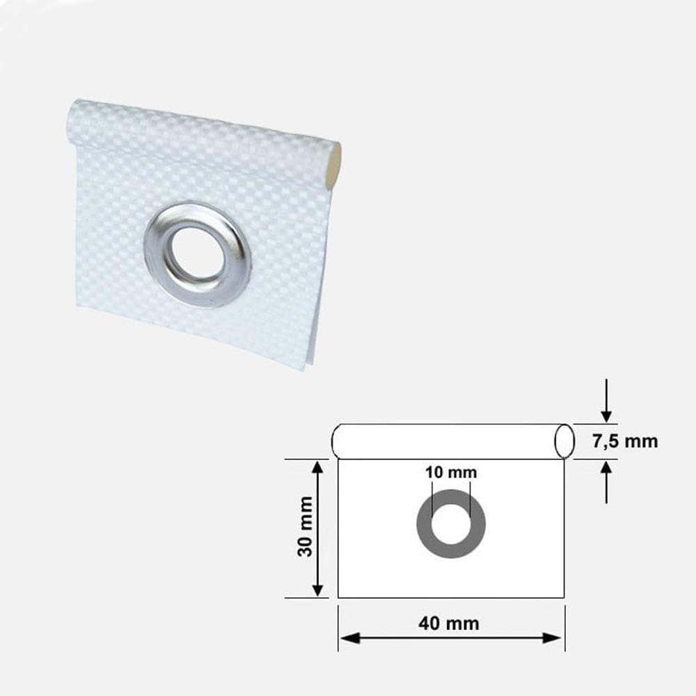8 Pezzi Occhielli Per Binari Camper - Ganci A S Per Tende Da Sole 5-8mm