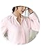 Women's Long Sleeve Casual Shirt V Neck Chiffon Blouse Tops