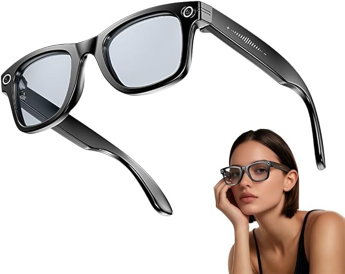 Volodya Smart Glasses with 1080P Camera Bluetooth 5 4 IP65 Waterproof UV Protection Hands-Free Recording for Everyday Outdoor