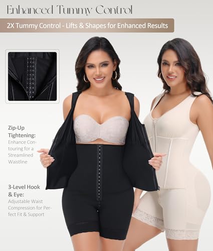 M MYODRESS Fajas Colombianas Shapewear for Women Tummy Control Body Shaper Post Surgery Compression Garment Bbl Faja Stage 22