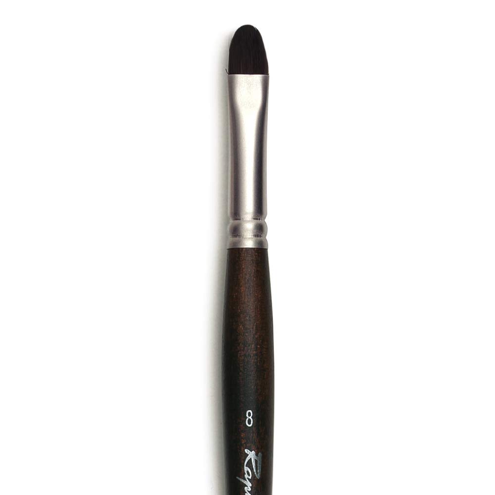 Raphael Textura Heavy Duty Synthetic, Acrylic & Thick Medium Brush, Series 8702, Filbert, Size 8