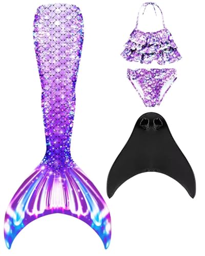 SPEEDEVE Cola de pez Bikini Cosplay con Monoaleta para Niños Chicas