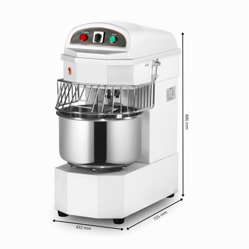 Impastatrice professionale 30 litri – Vasca fissa – Monofase 230 V – 1500 W