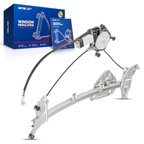 Image of KAX Front Left Power Window Regulator w /Motor for Toyota Solara 1999-2003 | Front Left Driver Side 741-180 Power Window Lifter Replaces 6982006030,6982006031(2-Pin)