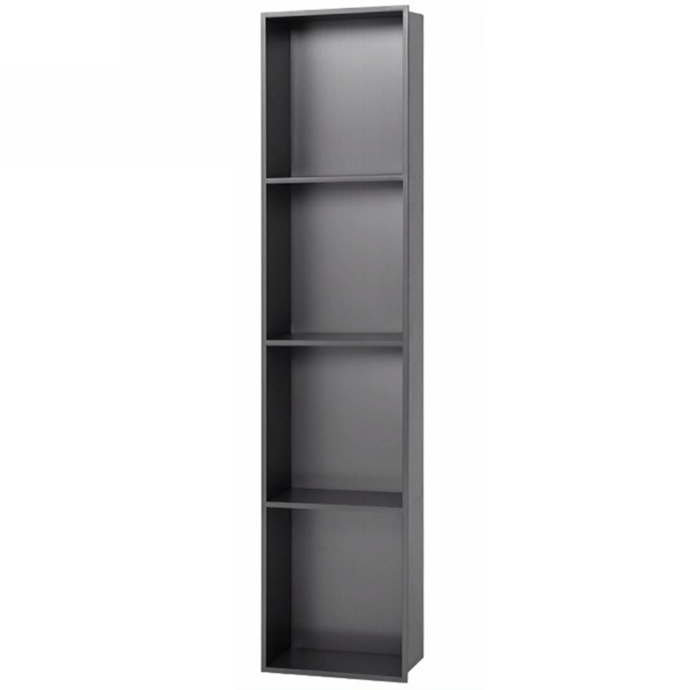QUSYZD Stainless Steel Shower Nich, Bathroom Recessed Shower Niche, Square Shower Niche Bathroom Shelf for Bathroom Storage/Shampoo/Toiletries,Black-70x28x12.5cm/,Red-120x28x12.5cm/3.93x0.91x0.41ft