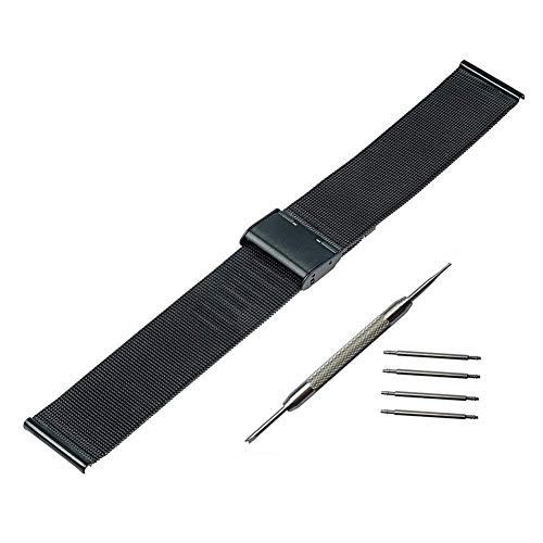 Correa de acero inoxidable de alta calidad en oro rosa de 22mm para reloj elegante 2