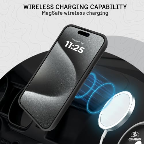 Pelican Protector iPhone 15 Pro Max Case - Rugged MagSafe Phone Case -Black - image 7
