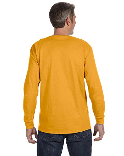 Gildan Heavy Cotton 5.3 oz. Long-Sleeve T-Shirt, Medium, Gold2