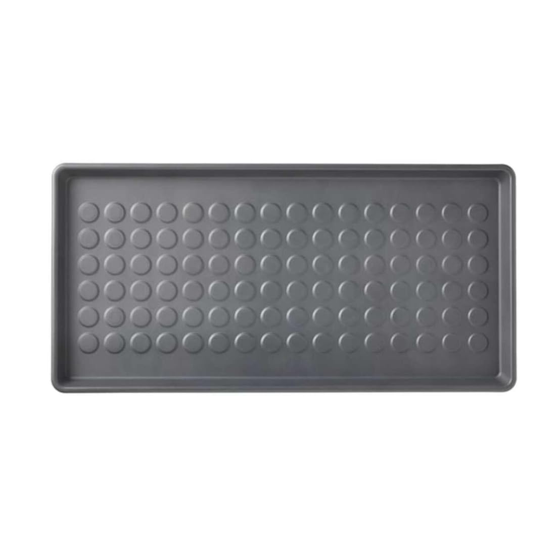 Ikea NIPÅSEN Bench with Shoe Storage, Black, 79x35x52 cm with BAGGMUCK Shoe Mat, Grey, 71x35 cm and VIKFJÄRD Washcloth, Grey, 30x30 cm 1