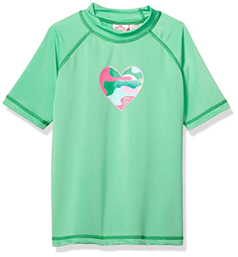 Image of Kanu Surf Girls' Karlie Rash Guard UPF 50+ Sun Protection Short Sleeve Swim Shirt