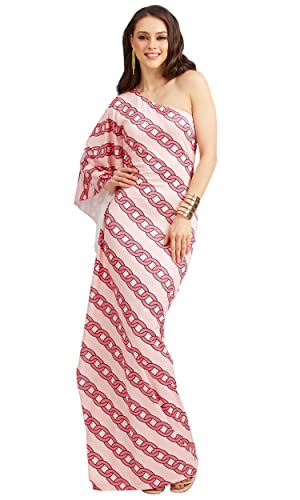Image of KOH KOH Womens Long One Shoulder Hawaiian Flower Print Cocktail Maxi Dress