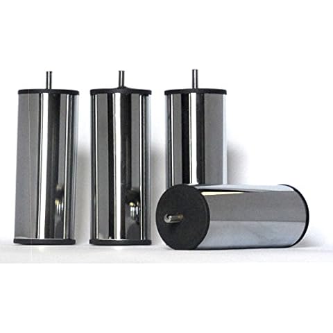 Pieds de lit Chrome Noir ACCESSOIRES-LITERIE Cover