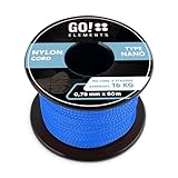 Photo Gallery go!elements 50m paracord seil aus reißfester nylonschnur - paracord nano survival schnur - geeignet als allzweckseil, reepschnur, kordel, maurerschnur, farbe: blau Photo Gallery go!elements 50m paracord seil aus reißfester nylonschnur - paracord nano survival schnur - geeignet als allzweckseil, reepschnur, kordel, maurerschnur, farbe: blau
