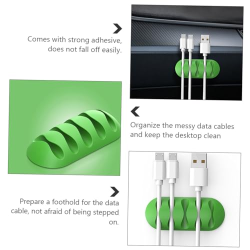 Organizador de cables NUOBESTY con clips de silicona para escritorio miniatura 7