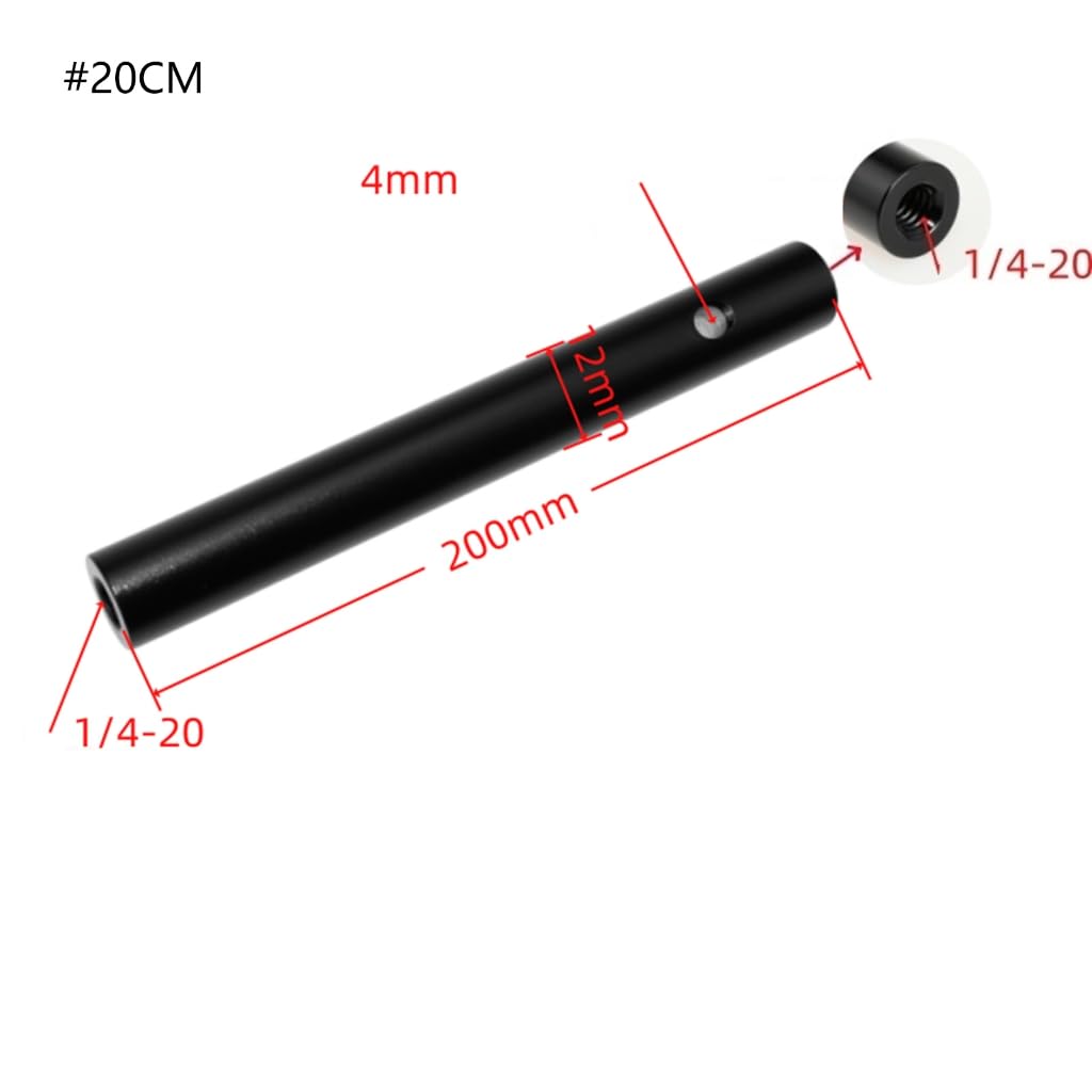 Metalowy gwint żeński 1/4 do żeńskiego gwintu przedłużającego adapter pręt narzędzie fotograficzne