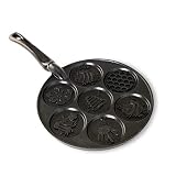 Nordic Ware Honey Bee Sartén para tortitas, Aluminio, negro