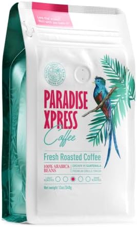 Paradise Xpress - Low Acid Coffee Beans Whole - Best Coffee Whole Beans Guatemala Coffee - Pour Over Coffee - Whole Coffee Bean Medium Roast Whole Bean - Whole Bean Coffee Medium Roast - Cafe En Grano