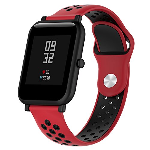 huami Amazfit Bip バンド Comtax 20mmシリコン製交換ベルト huami Amazfit Bip/Gear Sport 対応 オシャレ