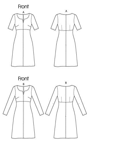 VOGUE PATTERNS V8764 Misses' Dress, Size B5 (8-10-12-14-16) - Thumbnail 2