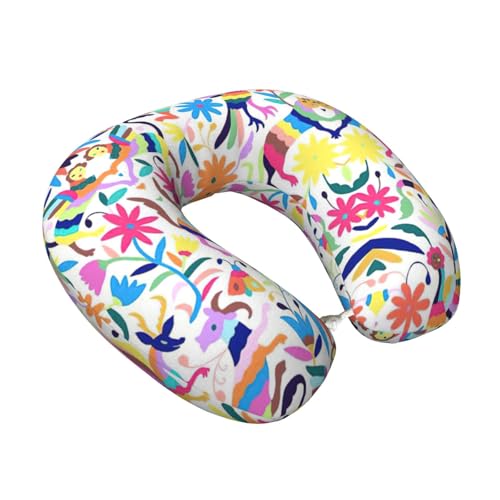 Almohada de viaje de poliéster con soporte para cuello miniatura 2