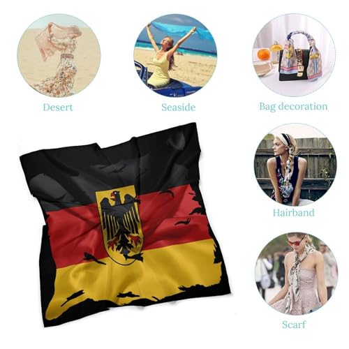 Theme Womens Square Silk Head Scarf,Stylish Patriotic Pattern Neck Scarf Hair Scarves for Sleeping at Nigh 27"-124