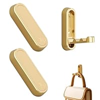 hioseyre 2Pcs Foldable Wall Hook, Gold Coat Hooks, Fold Down Wall Hook, Folding Hooks, for Door, Bathroom, Kitchen, for Hanging Clothes, Towels, Hats, Keys and Coats (with Mounting Screws)