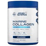 Applied Nutrition Marine Collagen Powder - Hydrolysed Collagen Protein, Healthy Skin, Hair, Nails (Unflavoured) (300g - 25 Servings)